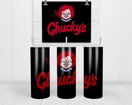 Chuckys Logo Blood Double Insulated Stainless Steel Tumbler