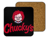 Chuckys Logo Coasters