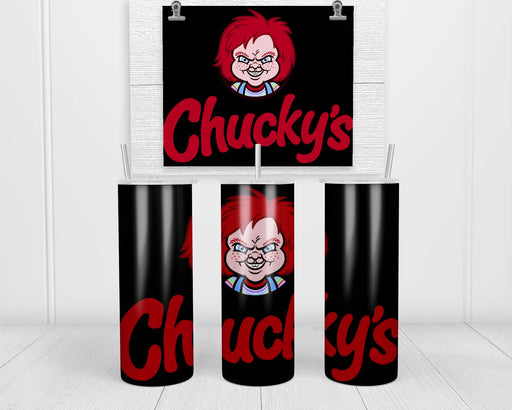 Chuckys Logo Double Insulated Stainless Steel Tumbler