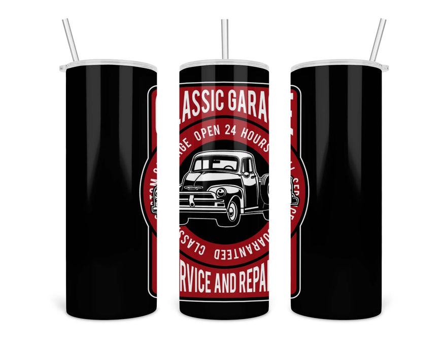 Classic Garage Double Insulated Stainless Steel Tumbler