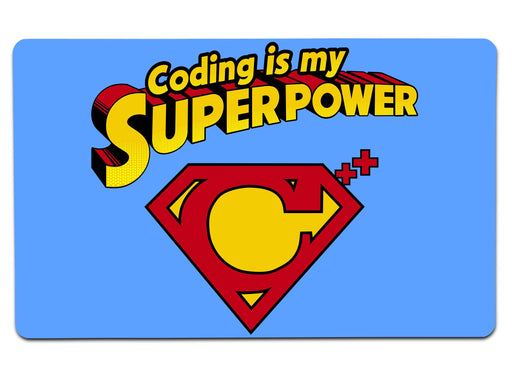 Coding Is My Superpower Large Mouse Pad