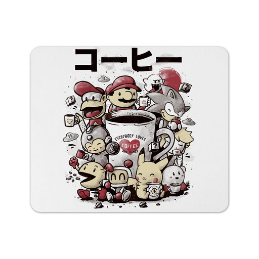 Coffee And Games Mouse Pad