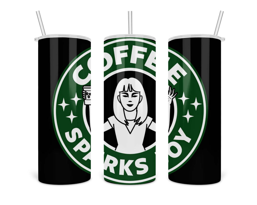 Coffee Sparks Joy Double Insulated Stainless Steel Tumbler