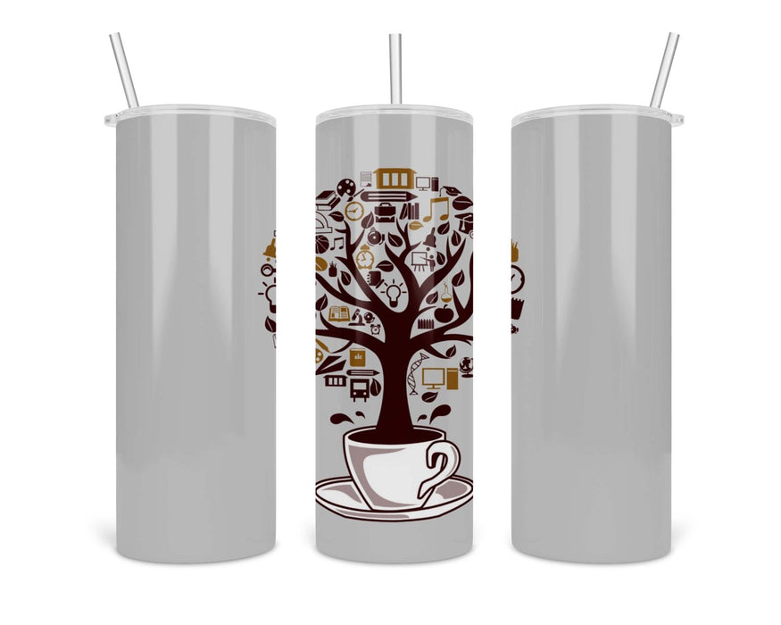 Coffee Tree Double Insulated Stainless Steel Tumbler