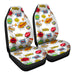 Comic Book Speech Bubbles Pattern 3 Car Seat Covers - One size