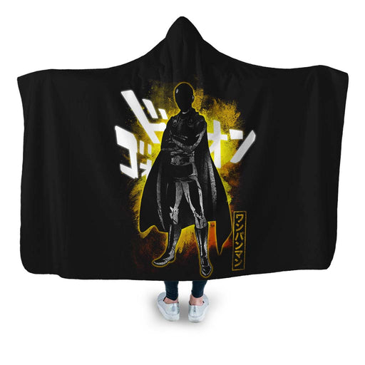 Cosmic Saitama Hooded Blanket