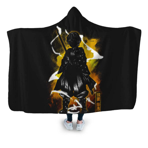 Cosmic Zenitsu Hooded Blanket