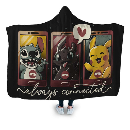 Cute Connection Hooded Blanket