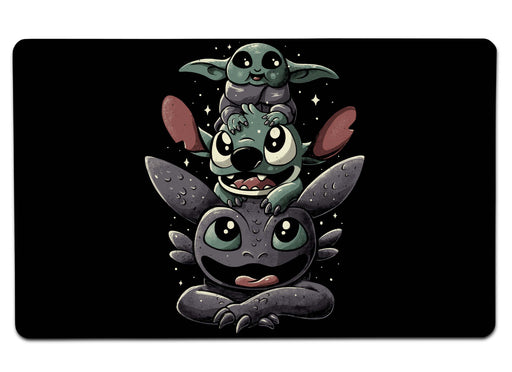 Cuteness Tower Large Mouse Pad