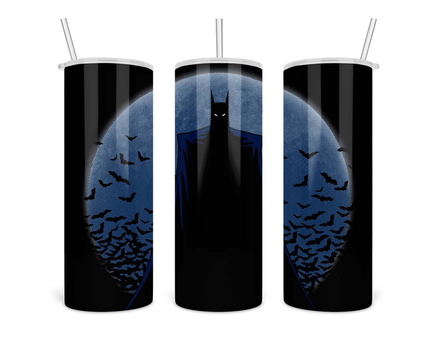Darkest Night Halftoned Double Insulated Stainless Steel Tumbler