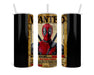 Deadpool Wanted Poster Double Insulated Stainless Steel Tumbler