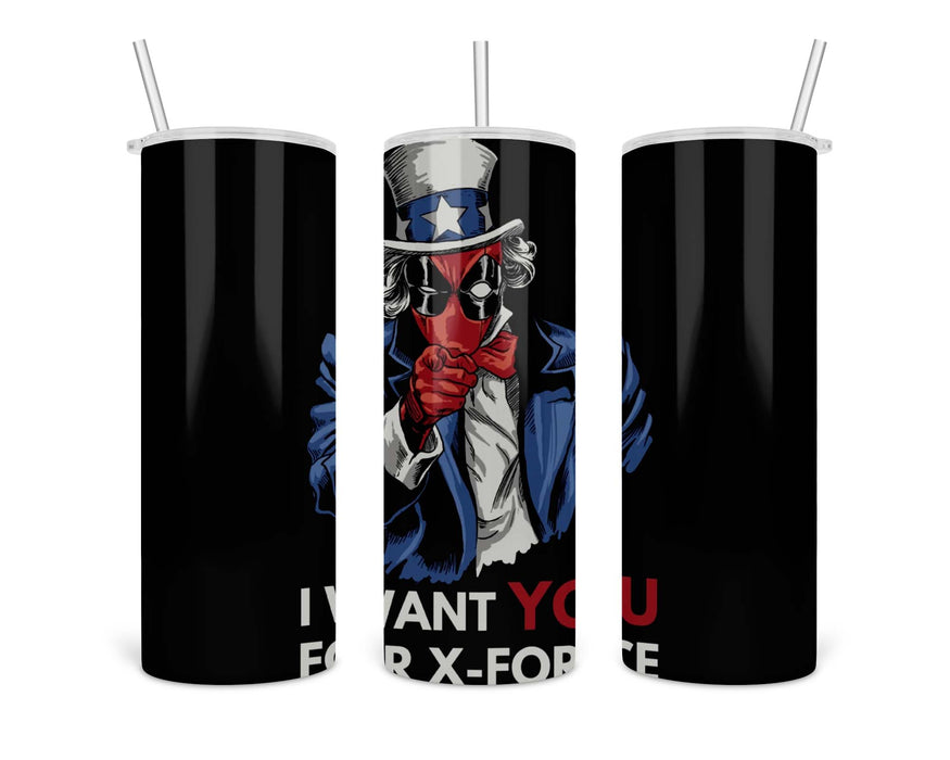 Deadpool X Force Double Insulated Stainless Steel Tumbler