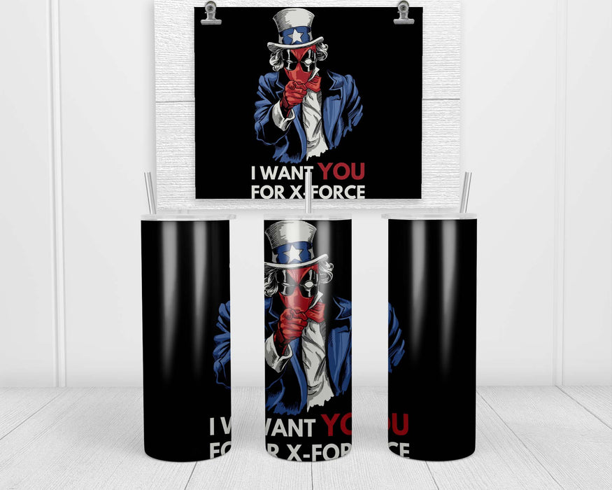 Deadpool X Force Double Insulated Stainless Steel Tumbler