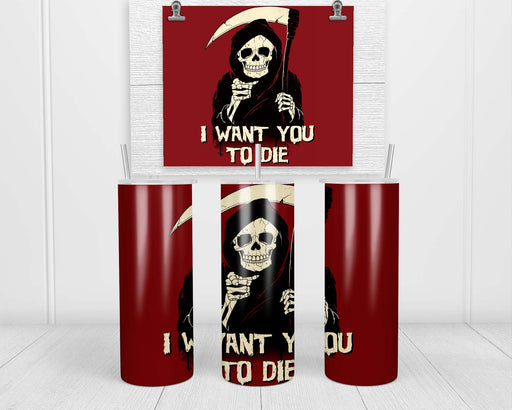 Death Chose You Double Insulated Stainless Steel Tumbler