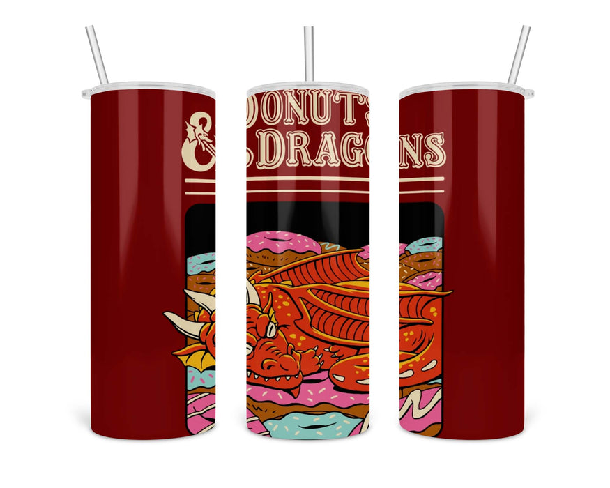 Donuts And Dragons Double Insulated Stainless Steel Tumbler
