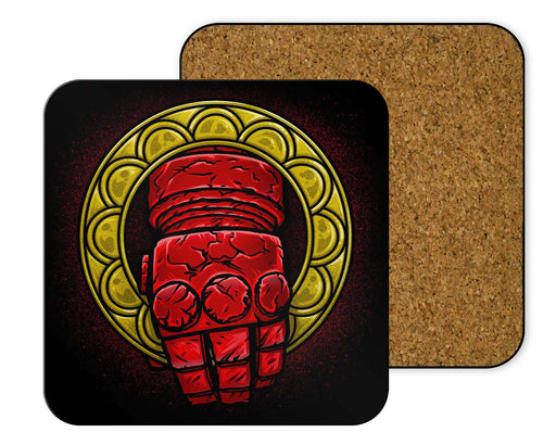 Doom Hand Of The King Artwork Reworked Coasters