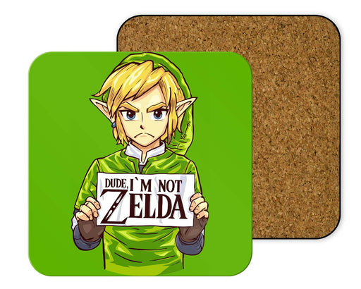 Dude I’m Not Zelda Coasters