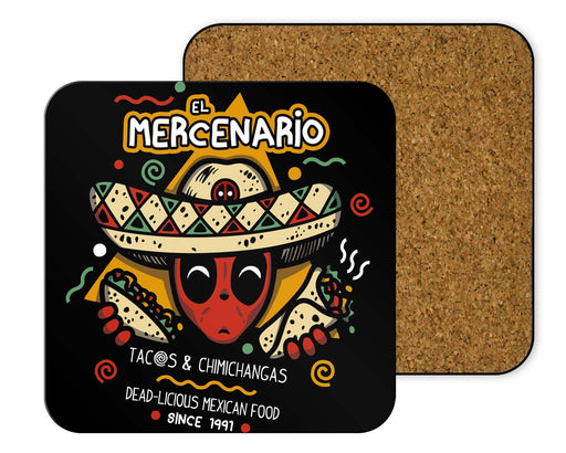 El Mercenario Mexican Food Coasters