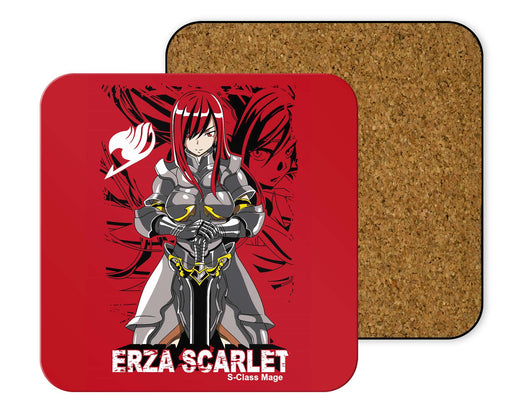 Erza Scarlet 4 Coasters