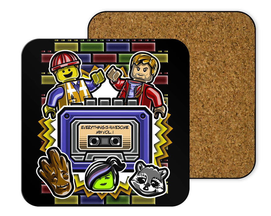 Everything Is Awesome Mix2 Coasters