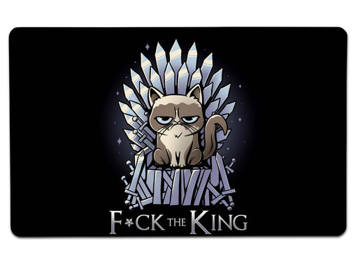 F Ck The King Large Mouse Pad