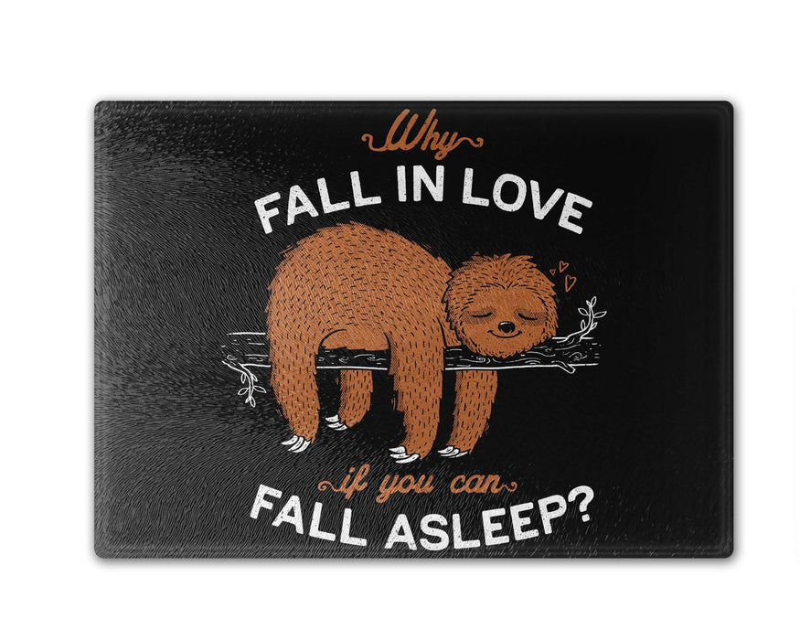 Fall Asleep Cutting Board