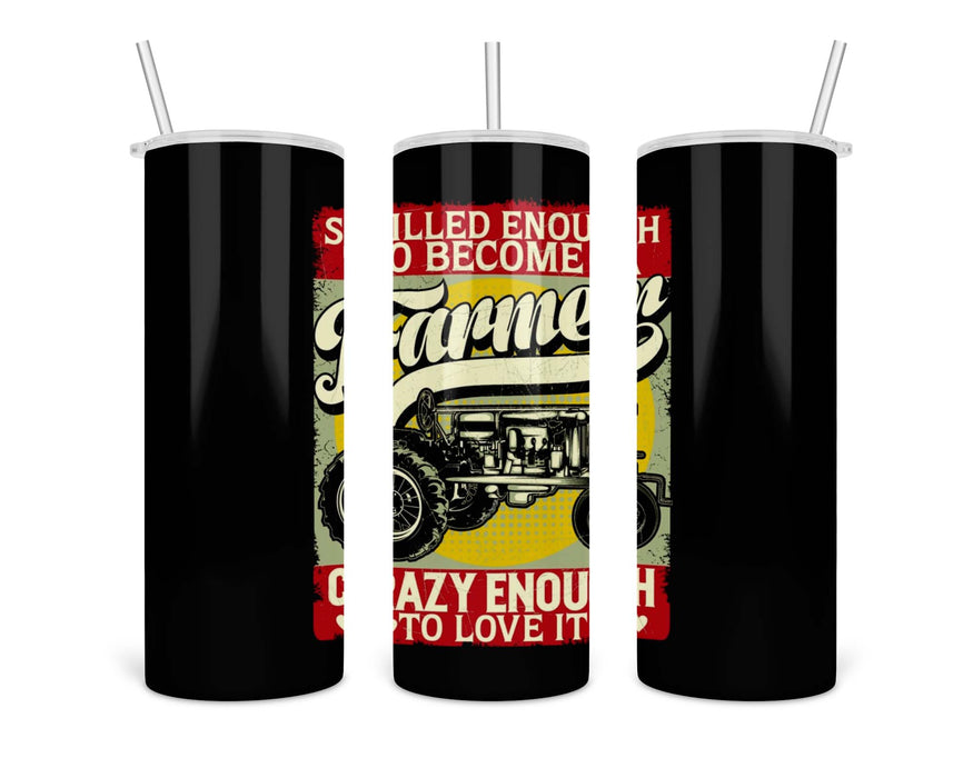 Farmer T Shirt Double Insulated Stainless Steel Tumbler