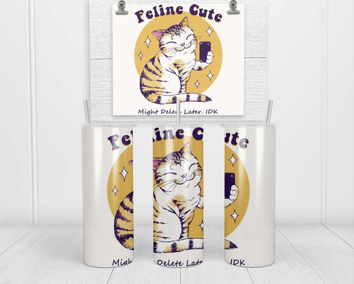 Feline Cute Challenge Double Insulated Stainless Steel Tumbler