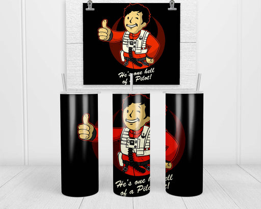 Fighter Pilot Boy Double Insulated Stainless Steel Tumbler