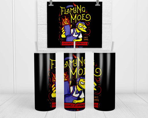 Flaming Moe Double Insulated Stainless Steel Tumbler
