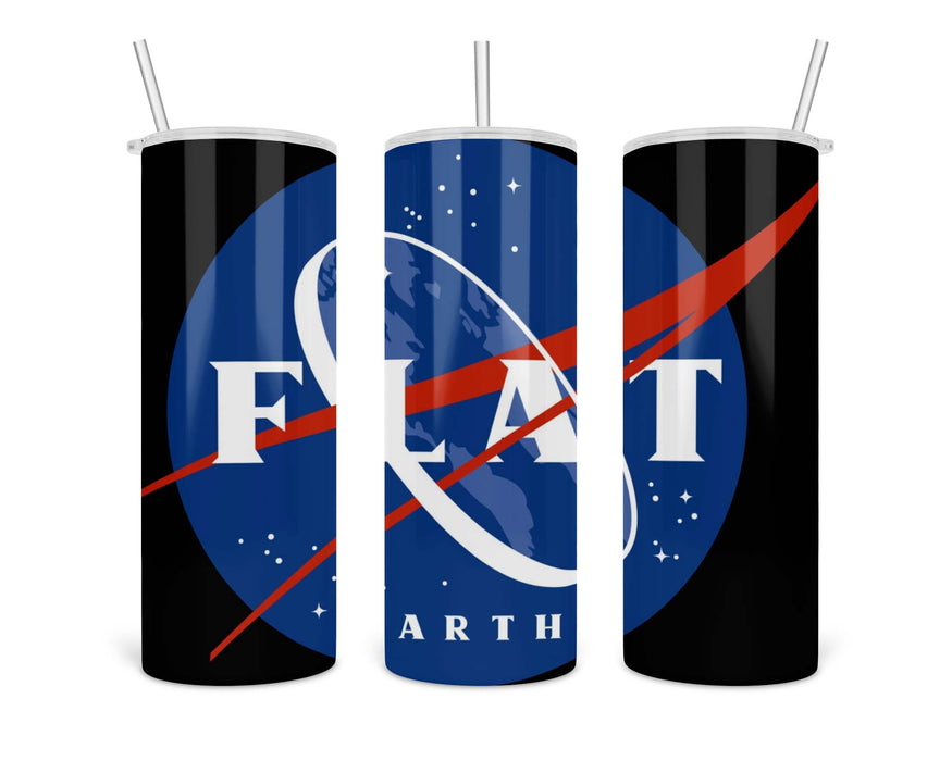 Flat Earth N A S Double Insulated Stainless Steel Tumbler
