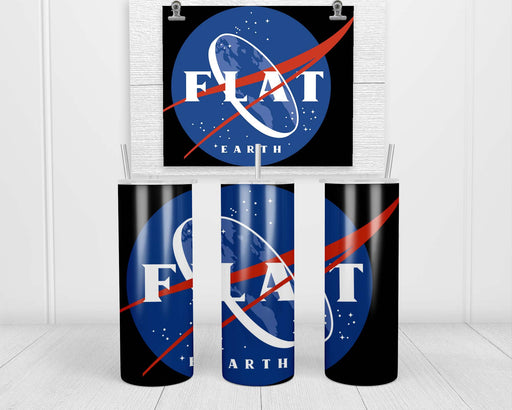 Flat Earth N A S Double Insulated Stainless Steel Tumbler