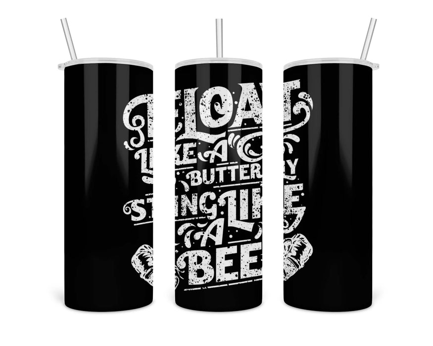 Float Like A Butterfly Double Insulated Stainless Steel Tumbler