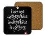 Force Mantra White Coasters
