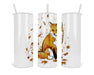 Fox In The Snow Double Insulated Stainless Steel Tumbler