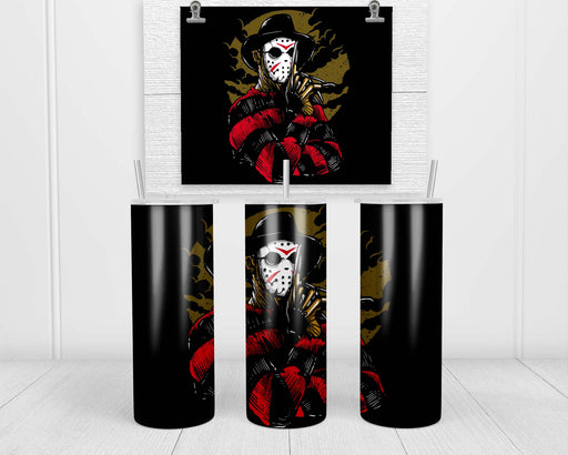 Freddy Vs Jason Double Insulated Stainless Steel Tumbler