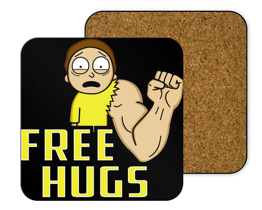 Free Hugs Morty Coasters