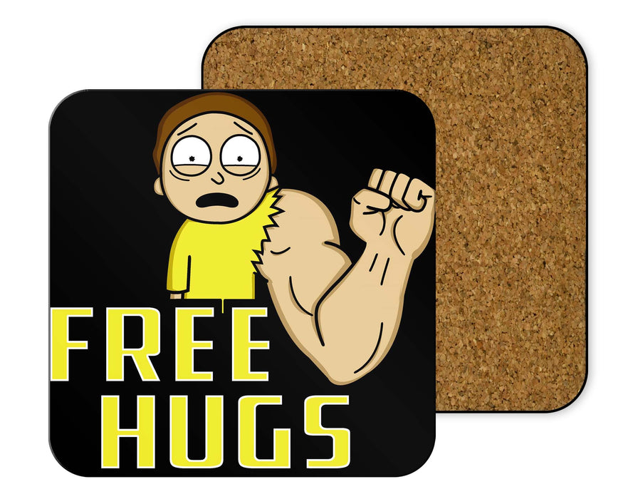 Free Hugs Morty Coasters