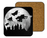 Full Moon Over Hogwart Coasters