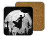 Full Moon Over London Rooftops Coasters
