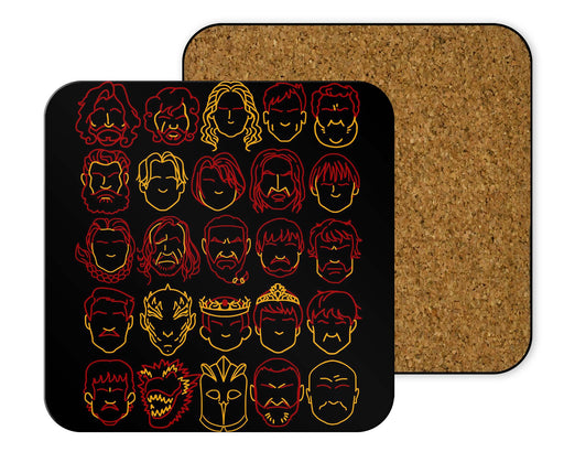 Game Of Profiles Coasters