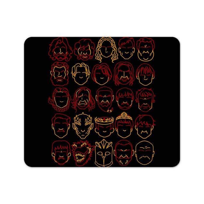 Game Of Profiles Mouse Pad