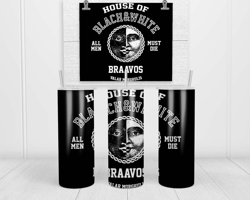 Game Of Thrones House Black And White Double Insulated Stainless Steel Tumbler