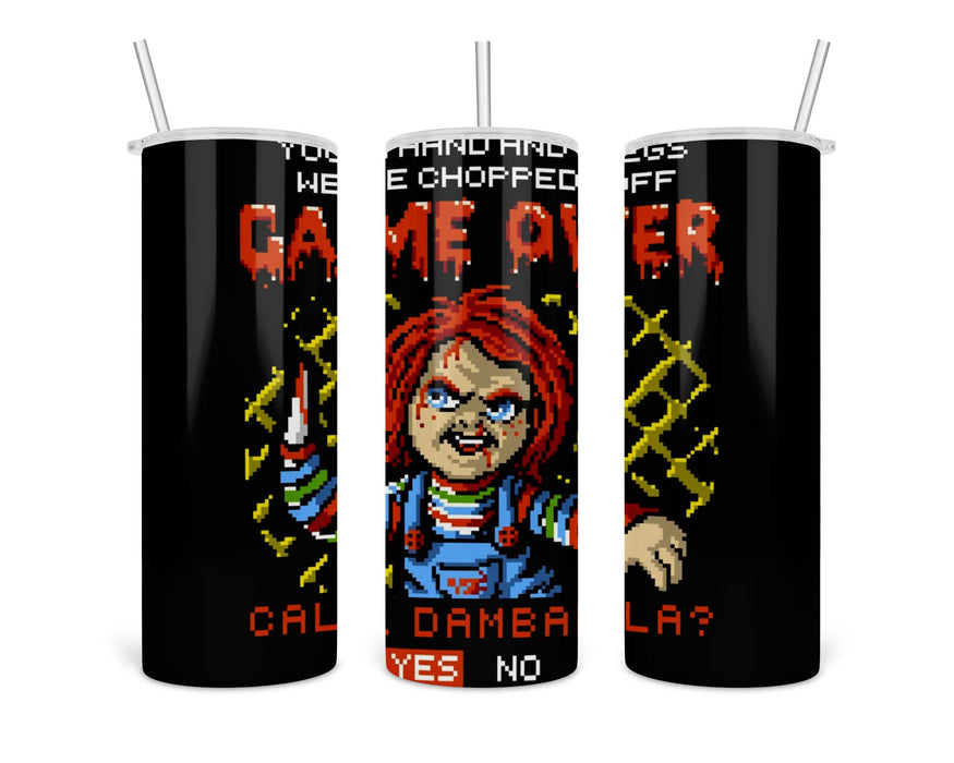 Game Over Cp2 Death Double Insulated Stainless Steel Tumbler
