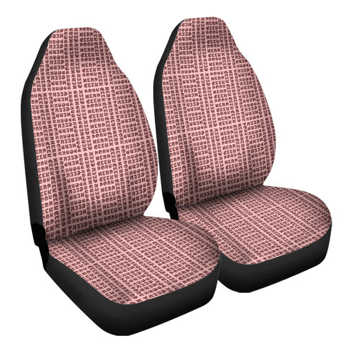 Geek Life 5 Car Seat Covers - One size