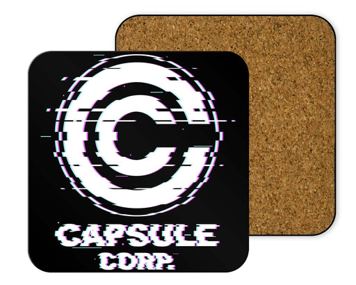 Glitch Capsule Corp. Coasters