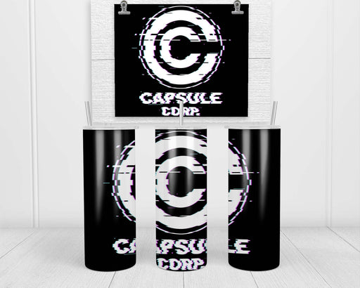Glitch Capsule Corp. Double Insulated Stainless Steel Tumbler