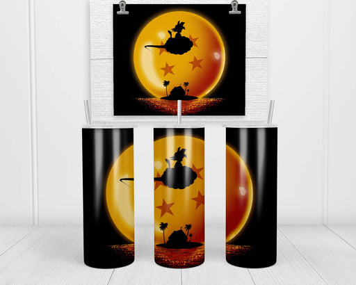 Goku On Sunset Double Insulated Stainless Steel Tumbler