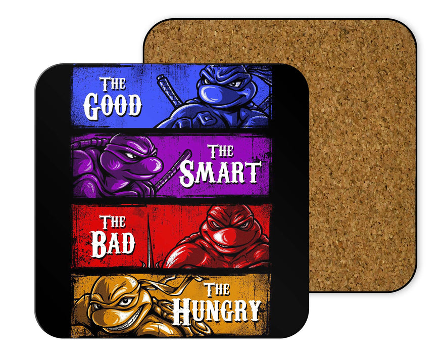 Good Bad Smart Hungry 3 Coasters