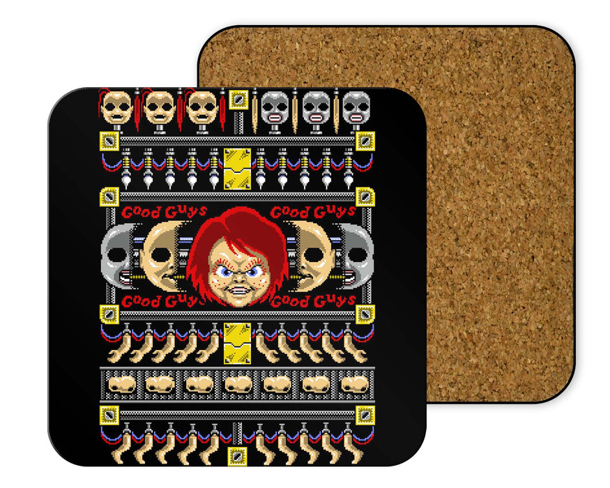 Good Guy Ugly Sweater Coasters